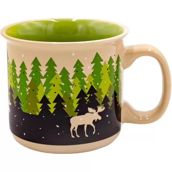 Lazy One Novelty Mugs Funny Gift Mug for Family Friends or Coworkers in your Office Mountain MooseForest Mug