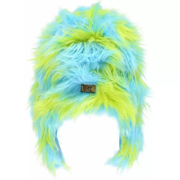 Lazy One Critter Cap Hat for Kids Fun ColdWeather Animal Hats Cute Warm Winter Cozy Ear coversGreen Monster Critter Cap