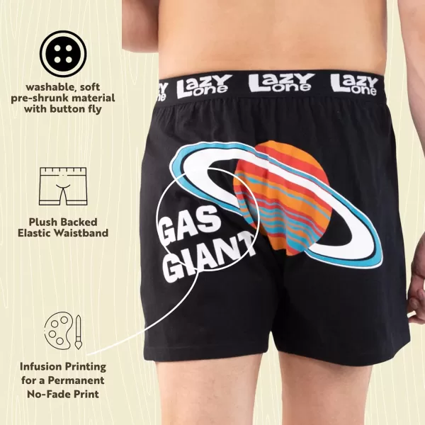 Lazy One Funny Animal Boxers Novelty Boxer Shorts Gag Gifts for Men Humorous Underwear for MenGas Giant Boxers