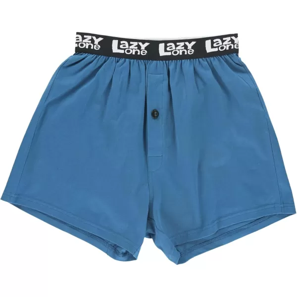 Lazy One Funny Animal Boxers Novelty Boxer Shorts Gag Gifts for Men Humorous Underwear for MenHook Line and Stinker Boxers