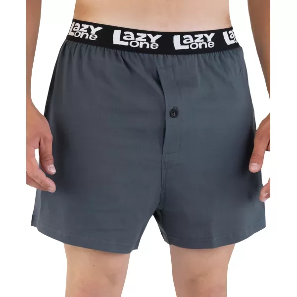 Lazy One Funny Animal Boxers Novelty Boxer Shorts Gag Gifts for Men Humorous Underwear for MenLake Bum Boxers