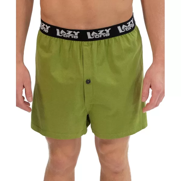 Lazy One Funny Animal Boxers Novelty Boxer Shorts Gag Gifts for Men Humorous Underwear for MenNothing But Fishing Boxers