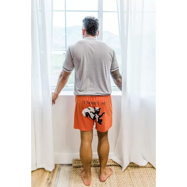 Lazy One Funny Animal Boxers Novelty Boxer Shorts Gag Gifts for Men Humorous Underwear for MenOrange It Wasnt Me Boxers