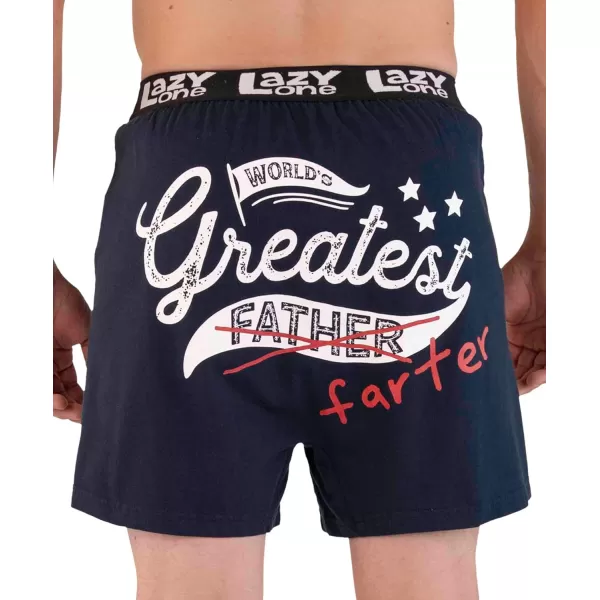 Lazy One Funny Animal Boxers Novelty Boxer Shorts Gag Gifts for Men Humorous Underwear for MenWorlds Greatest Farter Boxer