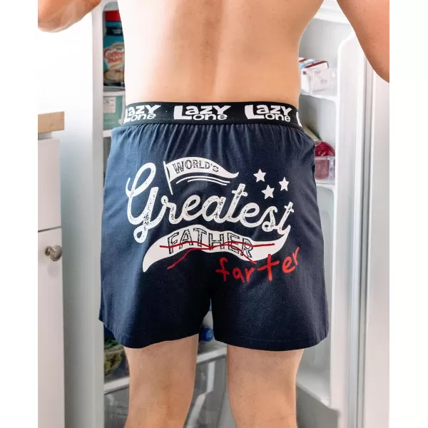 Lazy One Funny Animal Boxers Novelty Boxer Shorts Gag Gifts for Men Humorous Underwear for MenWorlds Greatest Farter Boxer