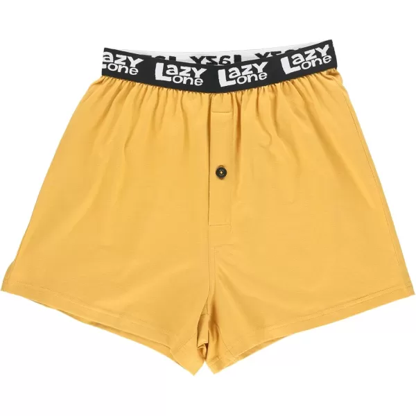 Lazy One Funny Animal Boxers Novelty Boxer Shorts Gag Gifts for Men Humorous Underwear for MenYellow Silent Butt Deadly Gator Boxers