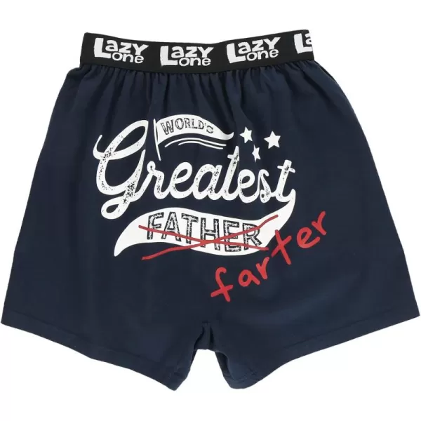 Lazy One Funny Animal Boxers Novelty Boxer Shorts Gag Gifts for Men Humorous Underwear for MenWorlds Greatest Farter Boxer