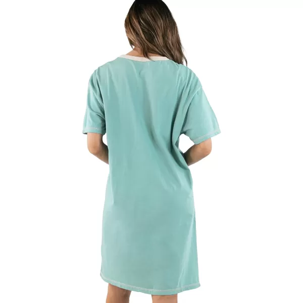 Lazy One Nightshirts for Women Cute Nightgown for Women Animal DesignsCat Nap Blue Nightshirt