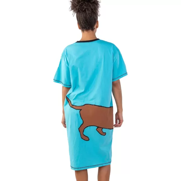 Lazy One Nightshirts for Women Cute Nightgown for Women Animal DesignsLight Blue Long to Be Around You Nightshirt