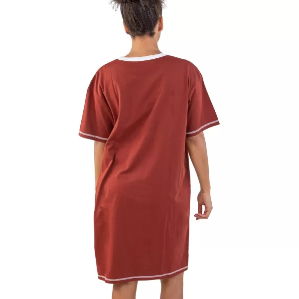 Lazy One Nightshirts for Women Cute Nightgown for Women Animal DesignsMaroon Unstable in the Morning Horse Nightshirt