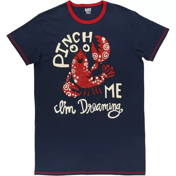 Lazy One Nightshirts for Women Cute Nightgown for Women Animal DesignsPinch Me Lobster Nightshirt
