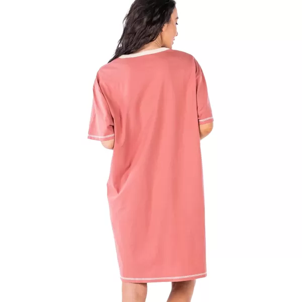 Lazy One Nightshirts for Women Cute Nightgown for Women Animal DesignsPink I Love My Bed Nightshirt