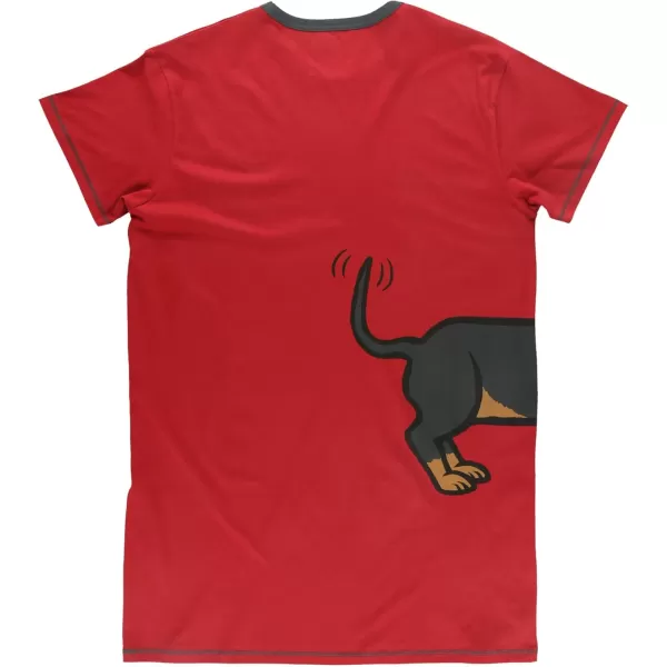 Lazy One Nightshirts for Women Cute Nightgown for Women Animal DesignsRed Long to Be Nightshirt