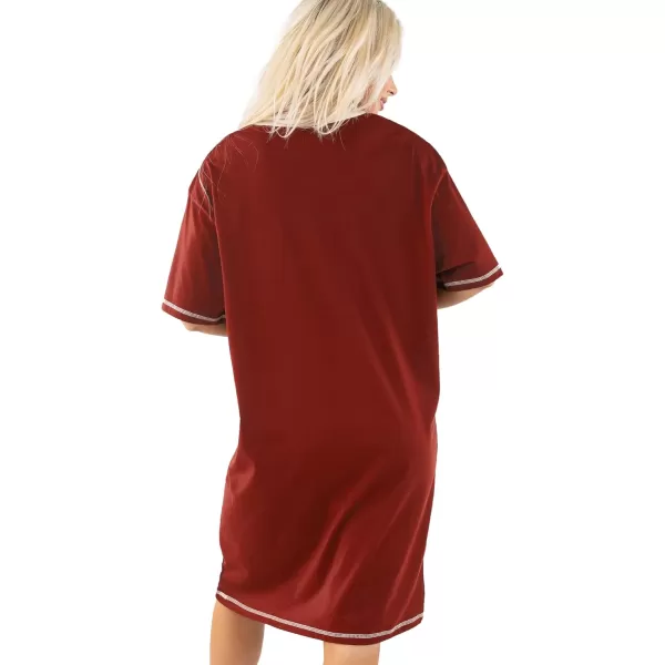 Lazy One Nightshirts for Women Cute Nightgown for Women Animal DesignsRed Rise  Shine Rooster Nightshirt