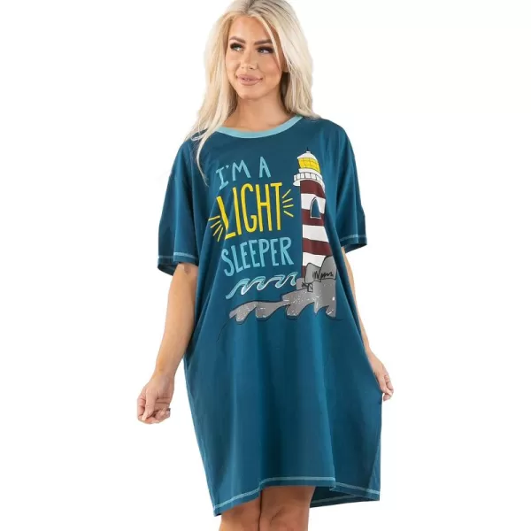 Lazy One Nightshirts for Women Cute Nightgown for Women Animal DesignsLight Sleeper Nightshirt