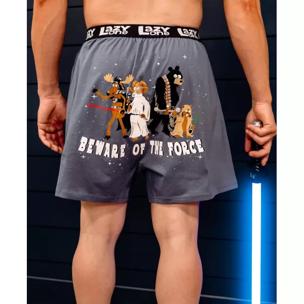 Lazy One Funny Animal Boxers Novelty Boxer Shorts Humorous Underwear Gag Gifts for Men Funny Bear BoxersBeware the Force Boxers