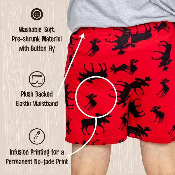 Lazy One Funny Animal Boxers Novelty Boxer Shorts Humorous Underwear Gag Gifts for Men Funny Bear BoxersClassic Moose Boxers
