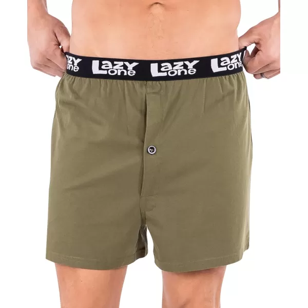 Lazy One Funny Animal Boxers Novelty Boxer Shorts Humorous Underwear Gag Gifts for Men Funny Bear BoxersHole in One Boxers