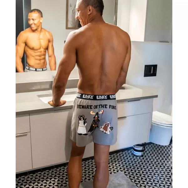Lazy One Funny Animal Boxers Novelty Boxer Shorts Humorous Underwear Gag Gifts for Men Funny Bear BoxersMay the Forest Be With You Boxers