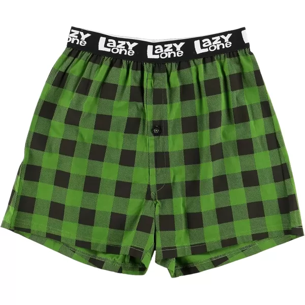 Lazy One Funny Animal Boxers Novelty Boxer Shorts Humorous Underwear Gag Gifts for Men Funny Bear BoxersMoose Caboose Boxers