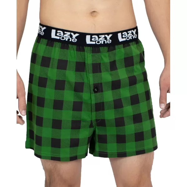 Lazy One Funny Animal Boxers Novelty Boxer Shorts Humorous Underwear Gag Gifts for Men Funny Bear BoxersMoose Caboose Boxers
