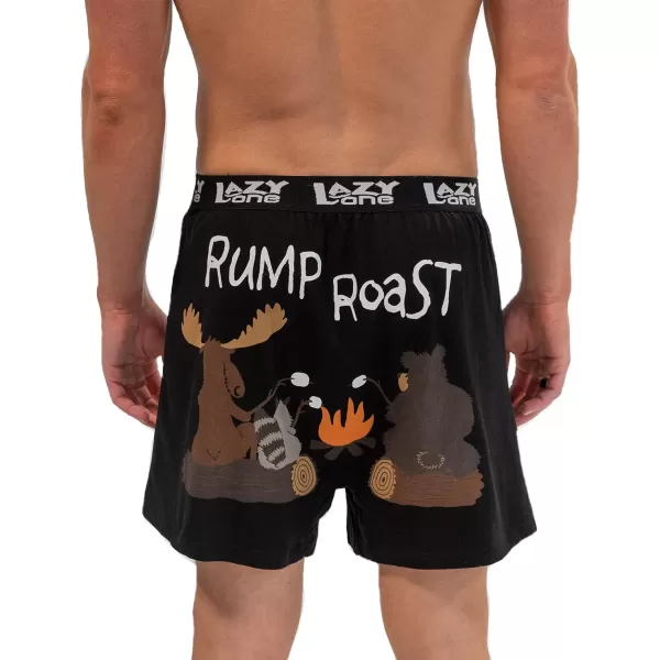 Lazy One Funny Animal Boxers Novelty Boxer Shorts Humorous Underwear Gag Gifts for Men Funny Bear BoxersRump Roast Boxers