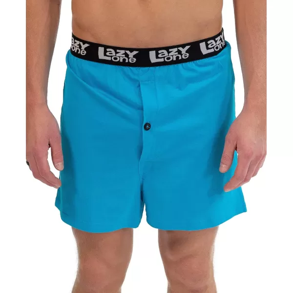 Lazy One Funny Animal Boxers Novelty Boxer Shorts Humorous Underwear Gag Gifts for Men Funny Bear BoxersSky Blue Nice Cheeks Boxers