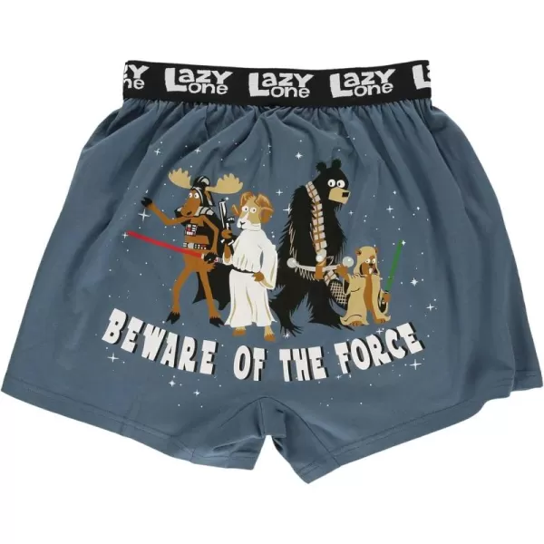 Lazy One Funny Animal Boxers Novelty Boxer Shorts Humorous Underwear Gag Gifts for Men Funny Bear BoxersBeware the Force Boxers