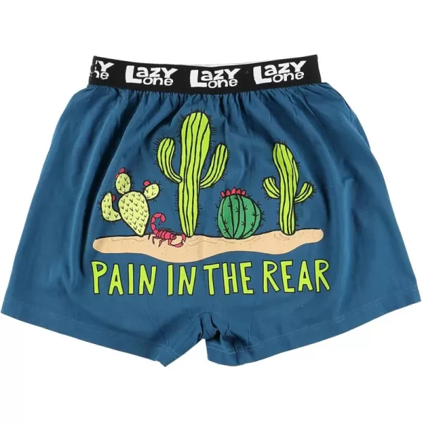 Lazy One Funny Animal Boxers Novelty Boxer Shorts Humorous Underwear Gag Gifts for Men Funny Bear BoxersPain in the Rear Boxers