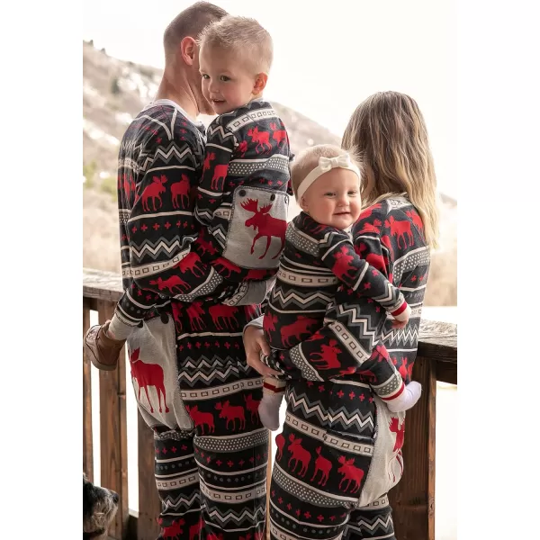 Lazy One Flapjacks Matching Christmas Pajamas for The Dog Baby ampamp Kids Teens and AdultsCabin Moose Flapjack Onesie