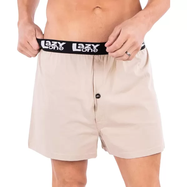 Lazy One Funny Animal Boxers Humorous Underwear Novelty Boxer Shorts Gag Gifts for MenButt Load Tan Boxers