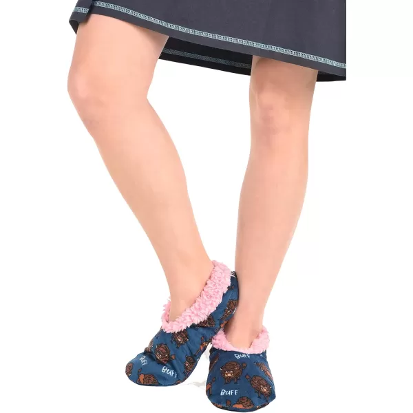 Lazy One Fuzzy Feet Slipper Socks for Women Cute FleeceLined House Slippers Cute Dog ampamp Cat DesignBuff Fuzzy Feet