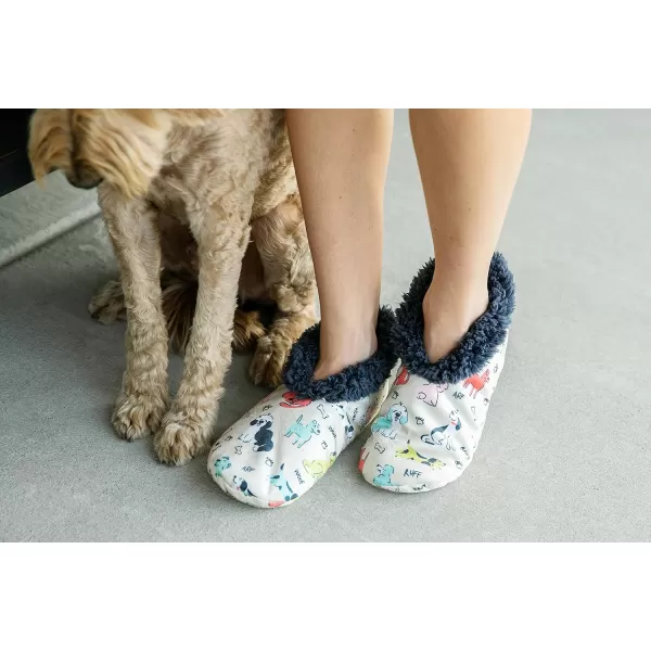 Lazy One Fuzzy Feet Slipper Socks for Women Cute FleeceLined House Slippers Cute Dog ampamp Cat DesignRuff Night Colorful Fuzzy Feet