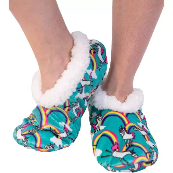 Lazy One Fuzzy Feet Slipper Socks for Women Cute FleeceLined House Slippers Cute Dog ampamp Cat DesignUnicorn Fuzzy Feet