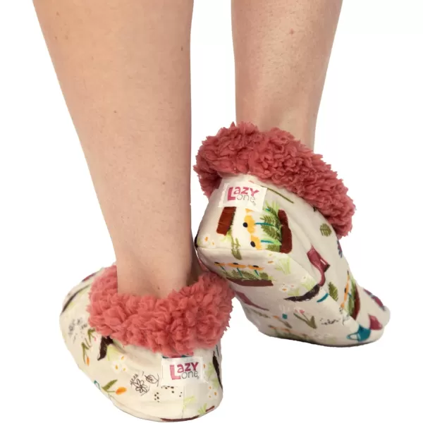 Lazy One Fuzzy Feet Slippers for Women Cute FleeceLined House Slippers Cute Slipper SocksLove My Bed Fuzzy Feet