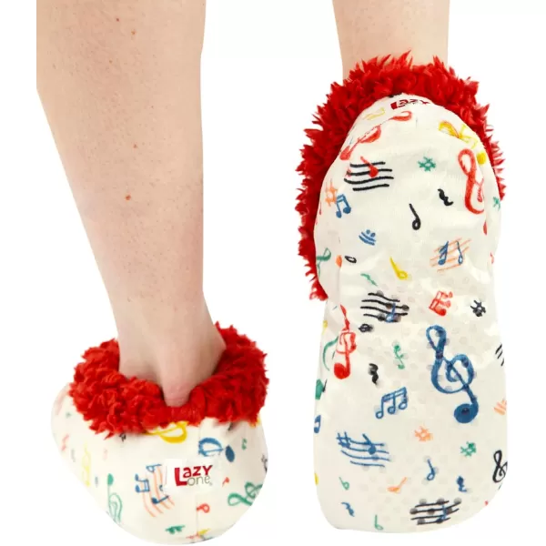Lazy One Fuzzy Feet Slippers for Women Cute FleeceLined House Slippers Cute Slipper SocksTreble Maker Fuzzy Feet