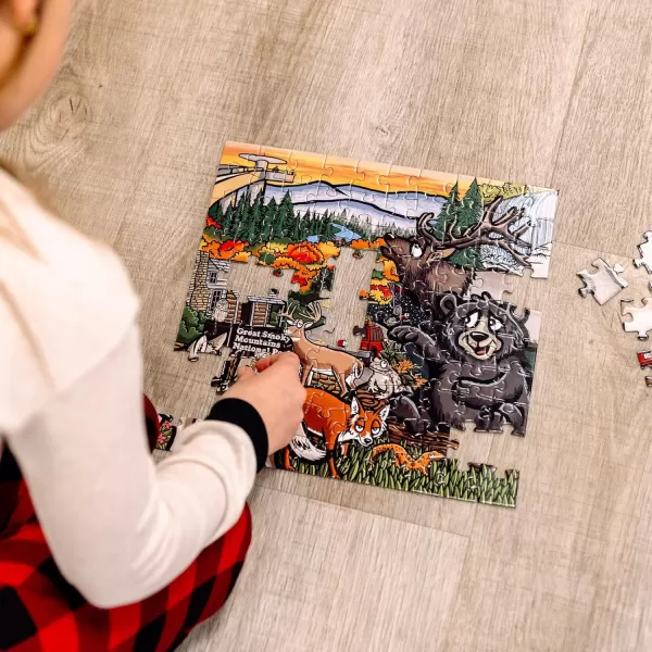 Lazy One National Park Puzzles Jigsaw Puzzles for Adults and Kids 100 and 500 Piece Puzzles for The Whole Family Smoky MtnSmoky Mtn National Park