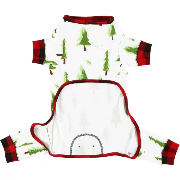 LazyOne Flapjacks OnePiece Dog Sweater Matching Family Pajamas for Dogs Moose Animal XSmallEvergreen Plaid Dog Onesie