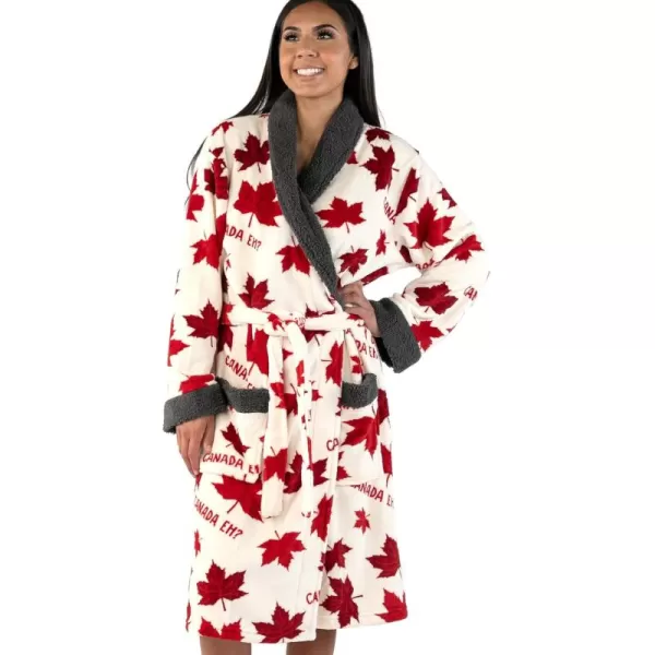 Lazy One UltraCozy Bathrobes for WomenCanada Eh Bathrobe