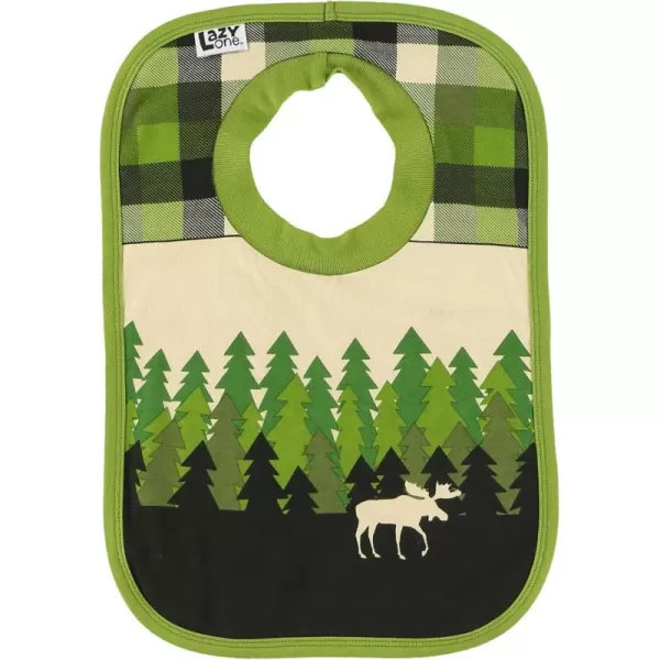 LazyOne AnimalPrint Baby Bibs Cute Baby Shower Gifts One SizeForest Bib