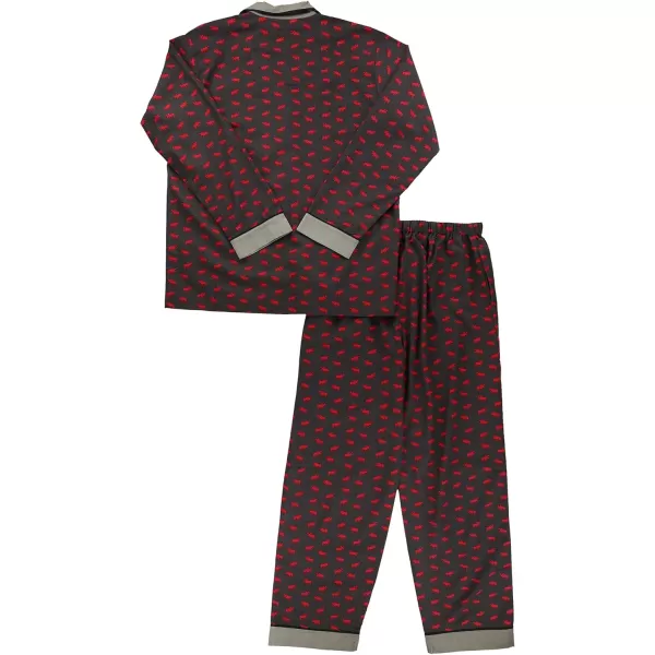 Lazy One ButtonDown Adult Pajama Set Classic ButtonDown Shirt and Pants PjsMini Moose