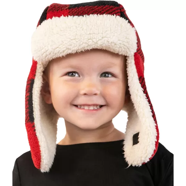 Lazy One Critter Cap Hat for Kids and Adults Fun ColdWeather Animal Hats Cute Warm Winter Cozy Ear coversMoose Plaid Critter Cap