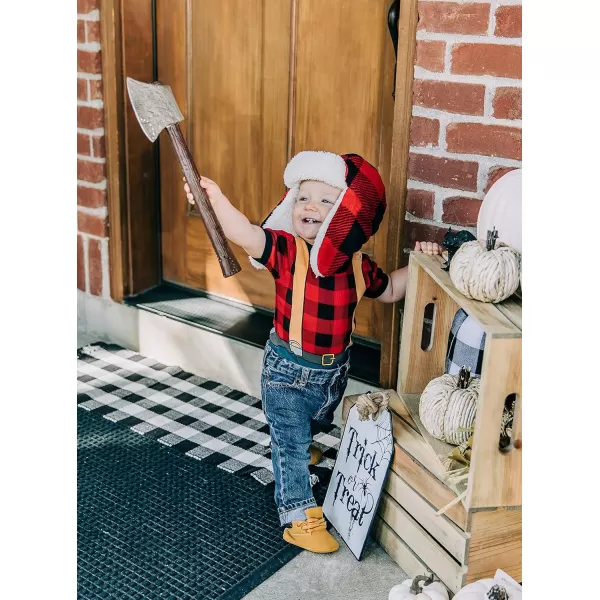 Lazy One Critter Cap Hat for Kids and Adults Fun ColdWeather Animal Hats Cute Warm Winter Cozy Ear coversMoose Plaid Critter Cap