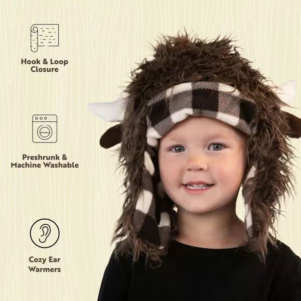 Lazy One Critter Cap Hat for Kids and Adults Fun ColdWeather Animal Hats Cute Warm Winter Cozy Ear coversRoam Critter Cap