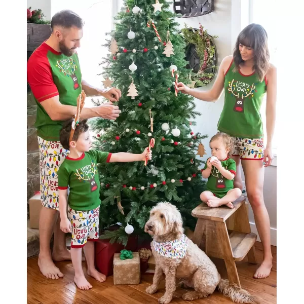 Lazy One Lights Out Matching Family Christmas Pajamas Matching Christmas PJs for Family Adult Teen Kid and Baby PajamasLights Out Pajamas