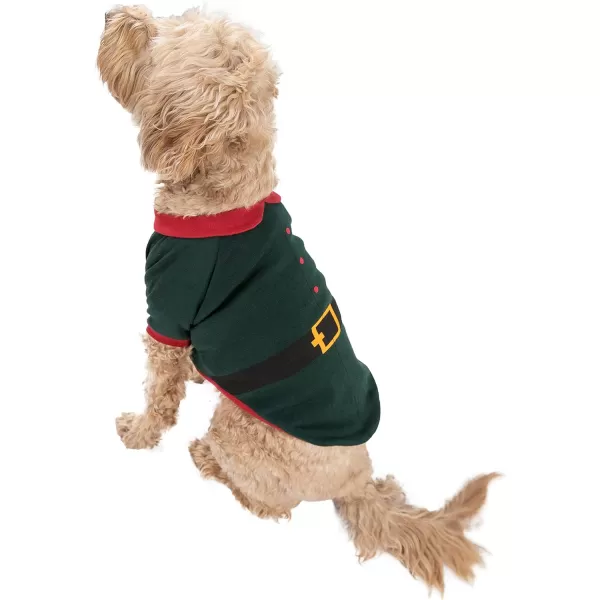 Lazy One Matching Family Christmas Pajamas Elf Matching Christmas PJs for Family Adult Tees ampamp Pants SeparatesElf Dog Shirt
