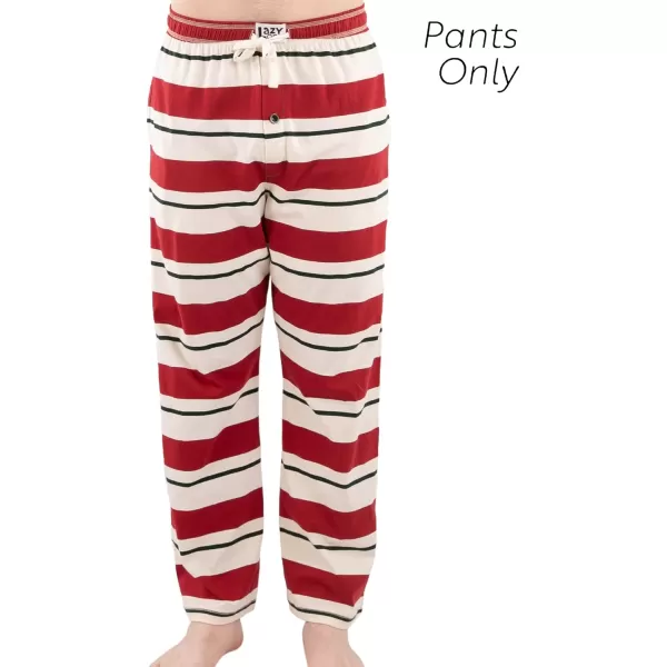 Lazy One Matching Family Christmas Pajamas Elf Matching Christmas PJs for Family Adult Tees ampamp Pants SeparatesElf Stripe Mens Pajama Pants