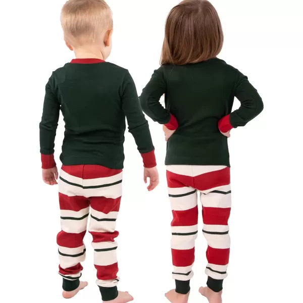 Lazy One Matching Family Christmas Pajamas Elf Matching Christmas PJs for Family Adult Tees ampamp Pants SeparatesNaughty Elf Pajama Sets