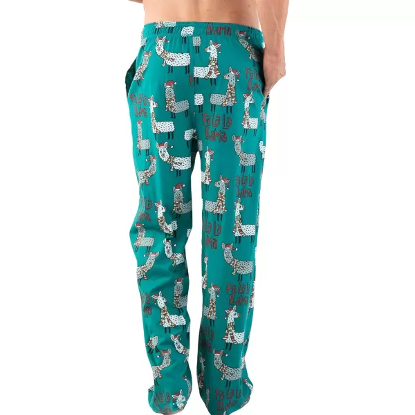 Lazy One Matching Family Pajama Sets for Adults Teens Kids and The Dog FA La La LlamaFa La La Llama Mens Pajama Pants