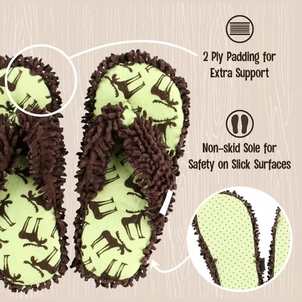 Lazy One Spa FlipFlop Slippers for Women Girls Fuzzy House SlippersBrown